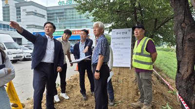 경기도의회 고준호 의원, 광탄면 분수천 대표 산책길에 6억 투입.···2단계 공사 착공 기사 이미지