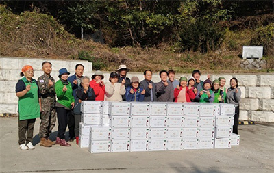 법원읍 새마을부녀회, 관내 취약계층에 사랑의 김장김치 나눔 기사 이미지