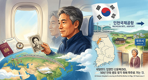<속보>"어머니, 너무 늦기 전에 뵙고 싶습니다"… 파주 출신 입양인 신윤복 씨의 간절한 사연 기사 이미지